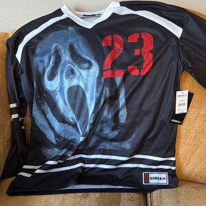 Scream Black and Red Long Sleeve Jersey